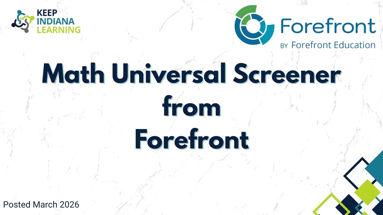 Универсальный скрининговый тест от Forefront Education