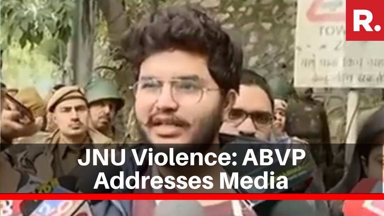 JNU Violence: ABVP Addresses Media After Getting Treated For Injuries, Alleges Violence Against Them