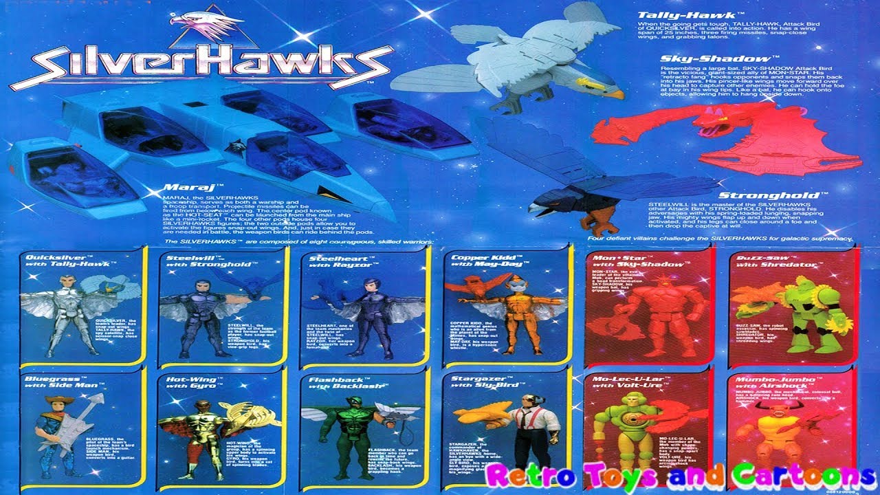 SilverHawks Kenner Commercial Compilation + Toy Catalogue Retro Toys and Cartoons