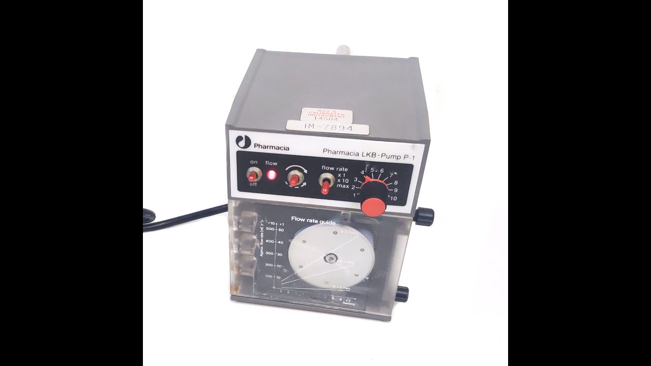 Pharmacia Lkb Pump P-1 Adjustable Flow Rate Single Channel Peristaltic Pump 120V