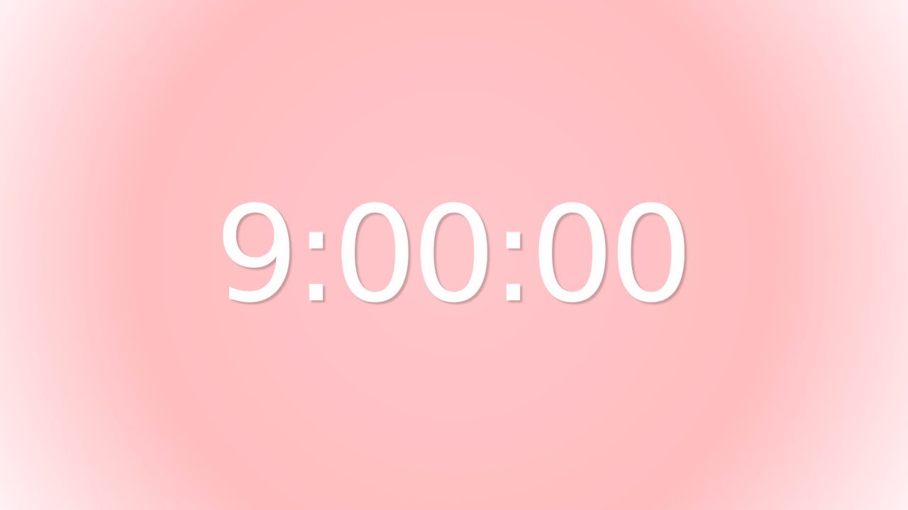 9H Soft Rose Dawn Whisper Timer | Gradient Countdown 🩷 #FFC0CB #FFB6C1 #FFF0F5