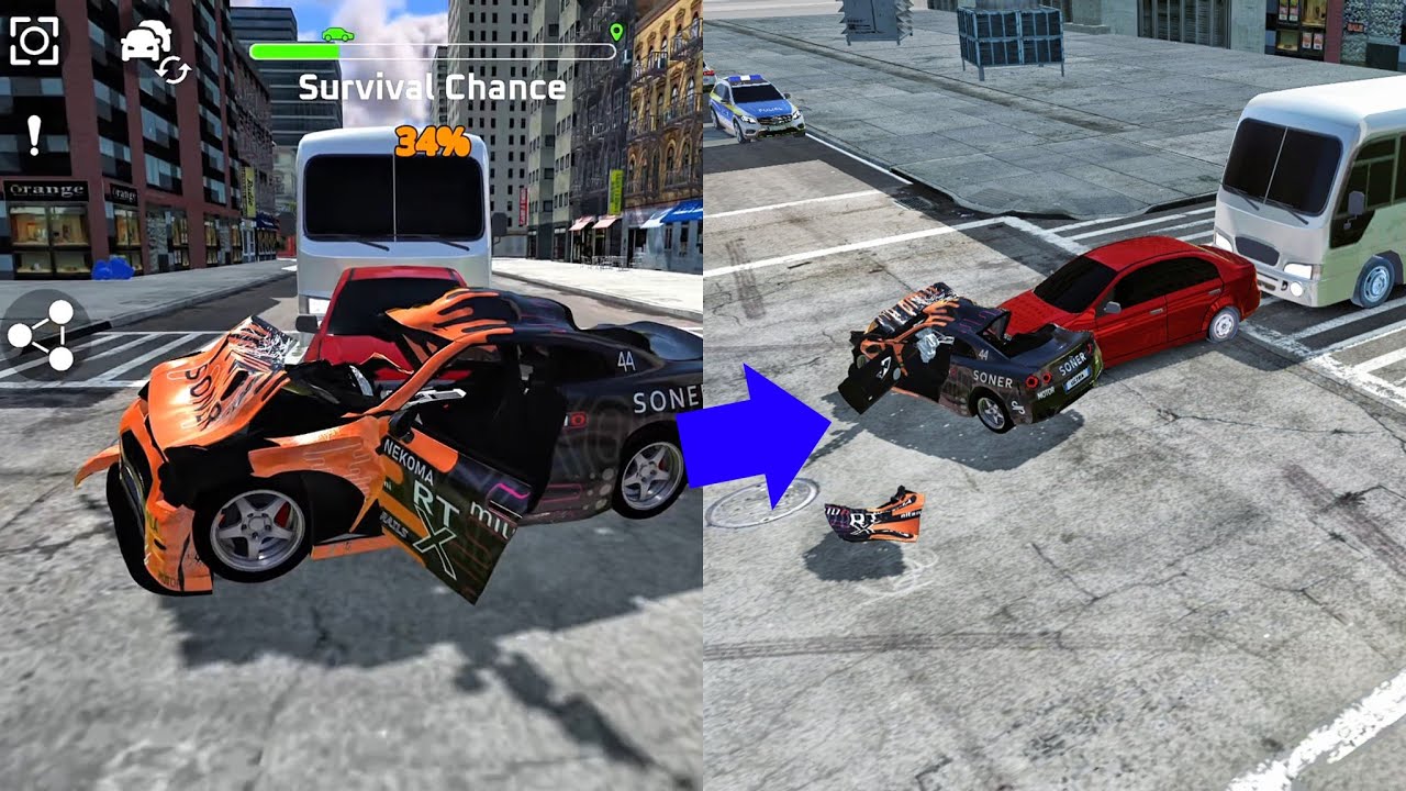 DriveCSX: Softbody Car Crash Simulator - Update! [Mobile 2K Gameplay]