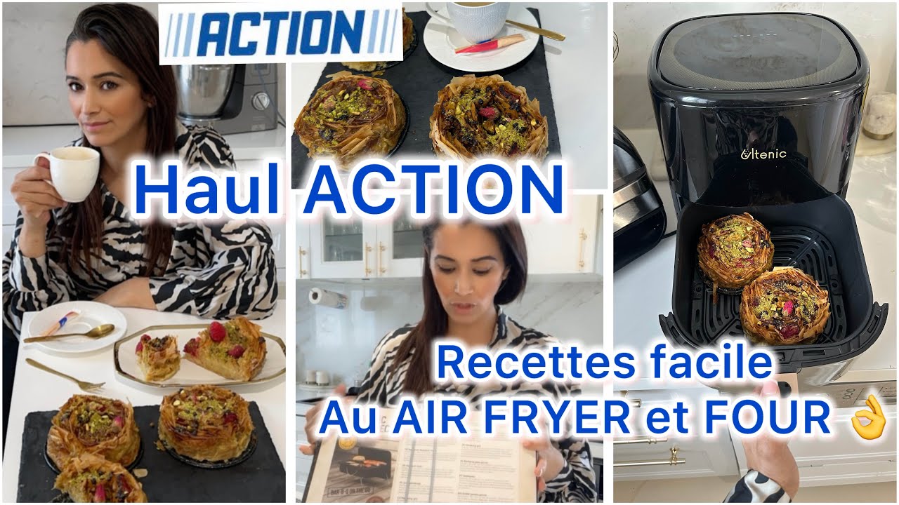 HAUL ACTION -Recette AIR FRYER four #action #haul #recette #airfryer #airfryerrecipes #recetterapide