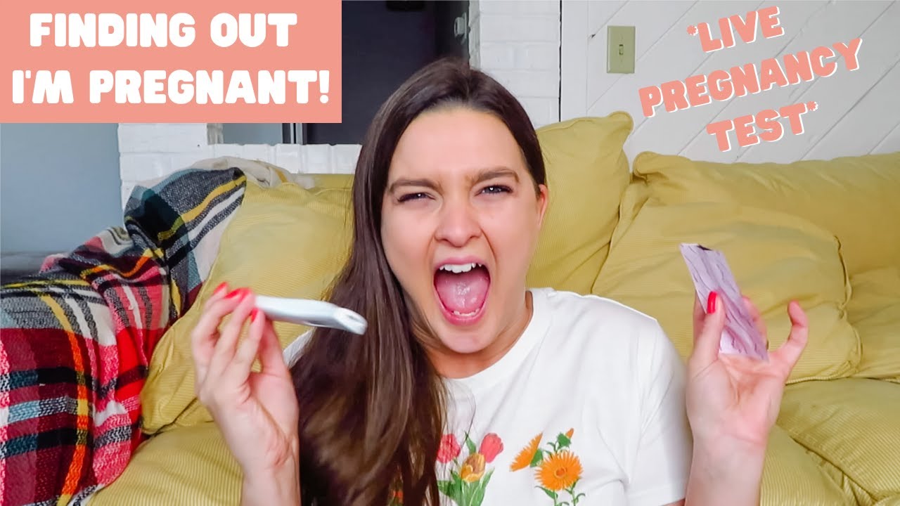 FINDING OUT I'M PREGNANT! Live Pregnancy Test | First Time Mom