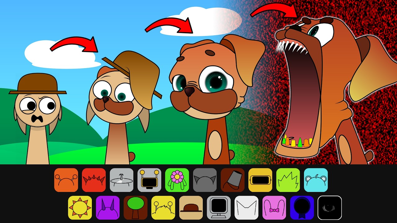 Making Chompy Chasey Dark Pals: The 1st Floor from Tunner Sprunki Incredibox | My OC Sprunki Mod