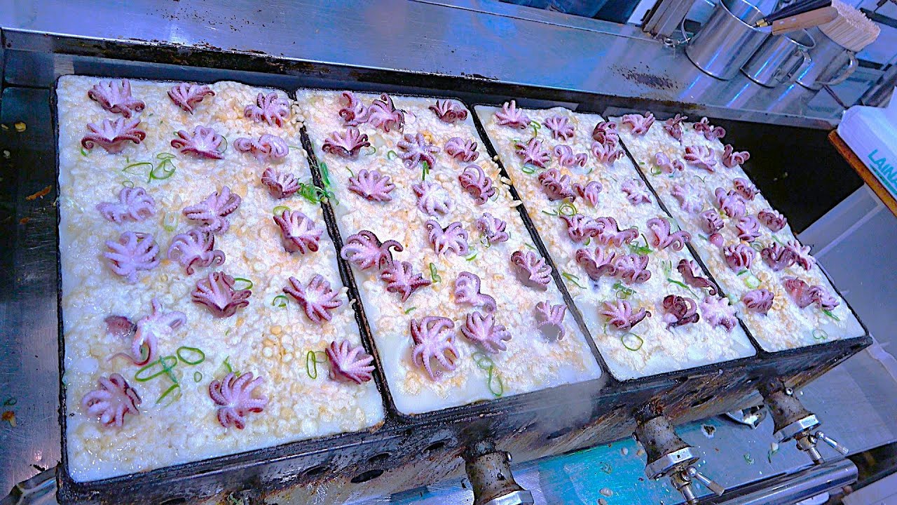 大阪のたこ焼き　プロが焼くたこ焼き(踊りだこ)　Delicious Takoyaki of Osaka Dotonbori　大阪道顿堀的美味章鱼烧烤