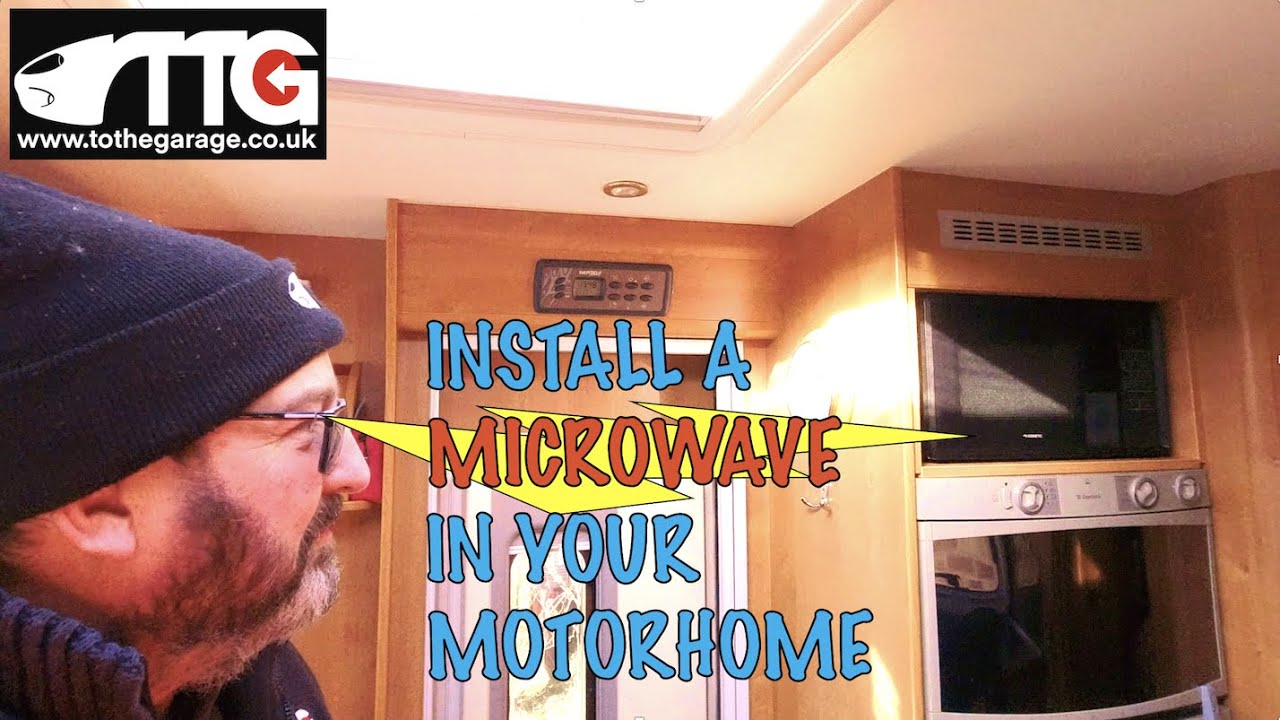 Fit Motorhome specific microwave in place of dometic 'Tec Tower' gas oven. on our Rapido 9090F