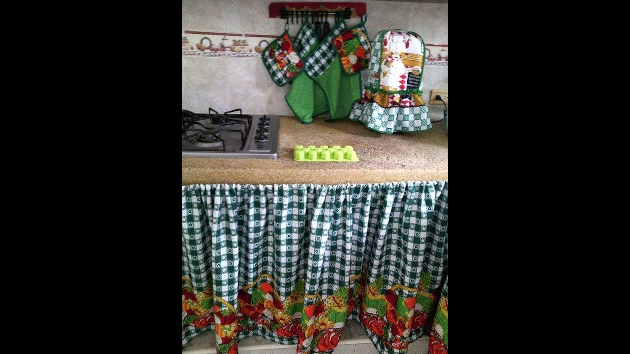 Como hacer unas Cortinas para el Mesón de la Cocina.