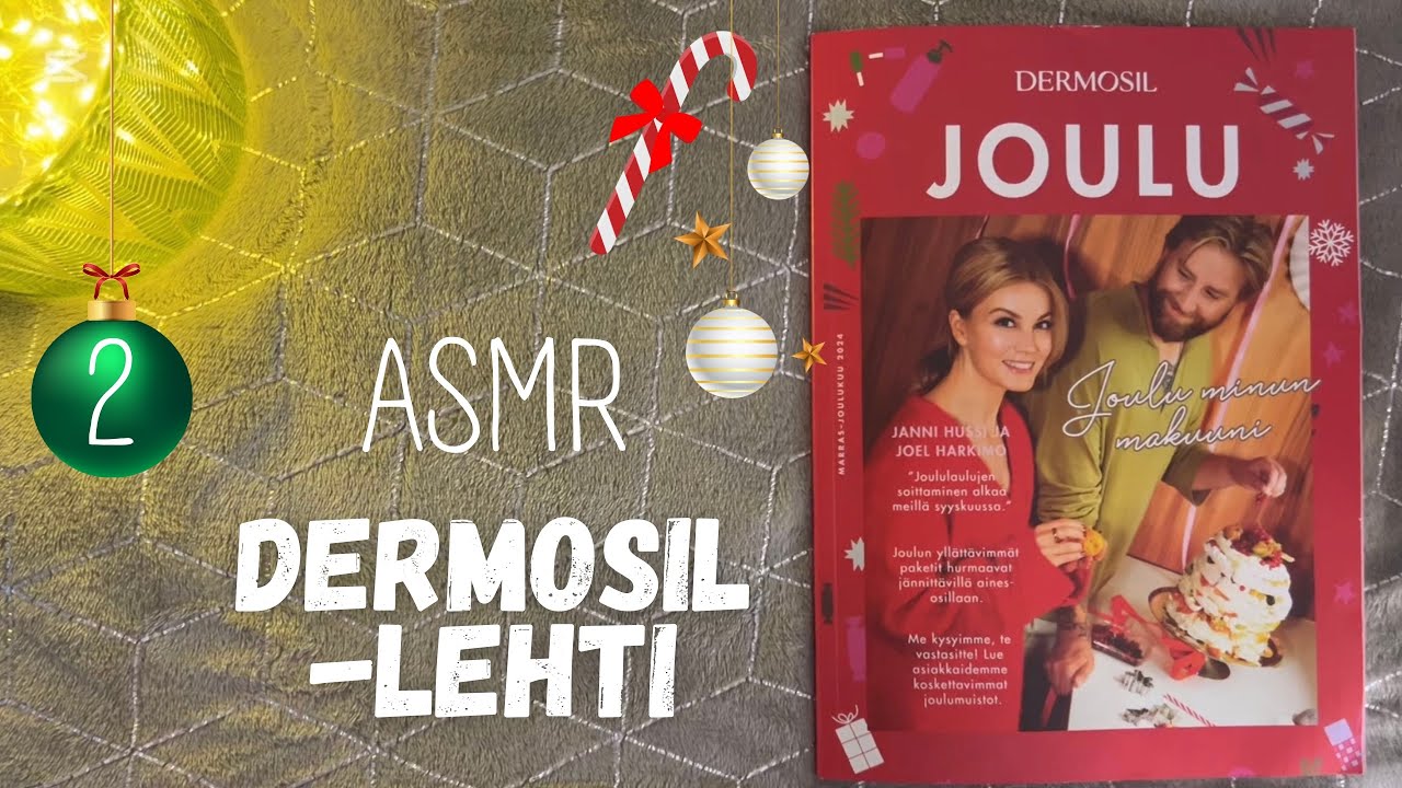 ASMR SUOMI - jouluinen Dermosil -lehti 🎄