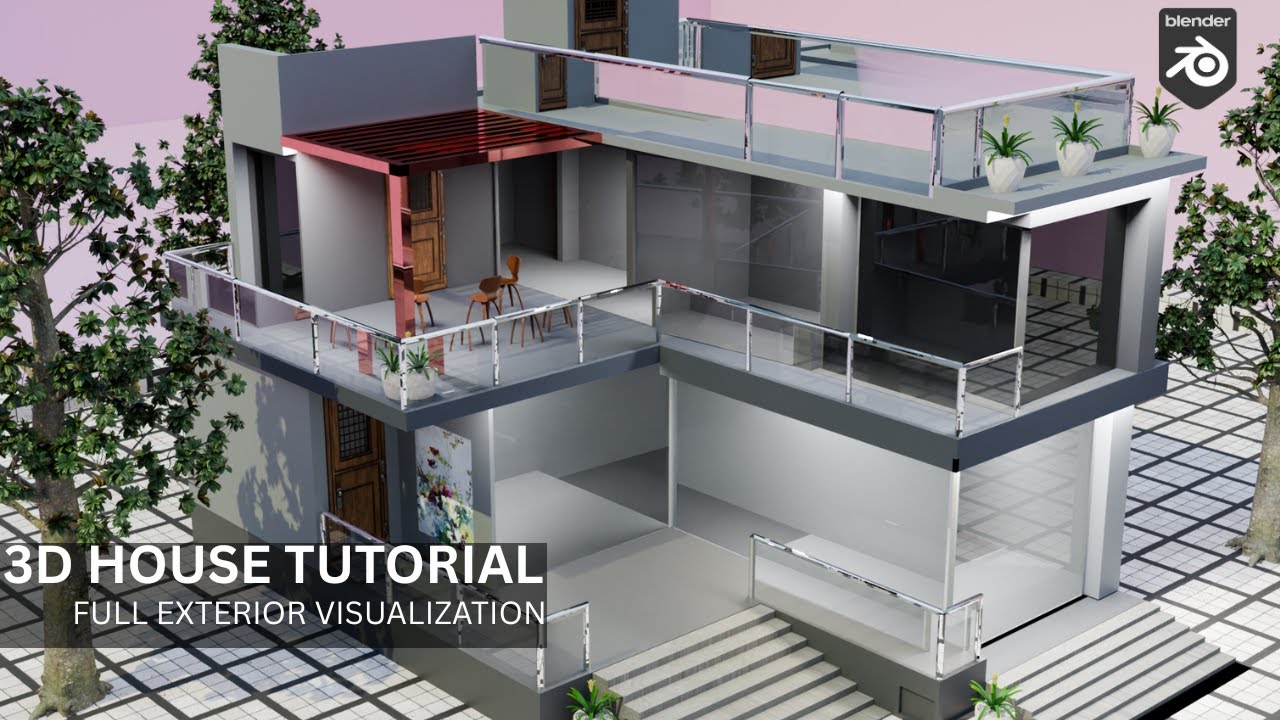 Make a Stunning 3D House in Blender[Realistic Modeling & Rendering]