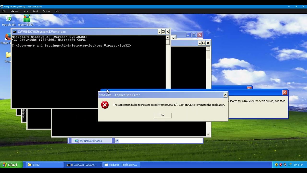 running Sys32 on windows xp jk it did not work on windows sandbox
