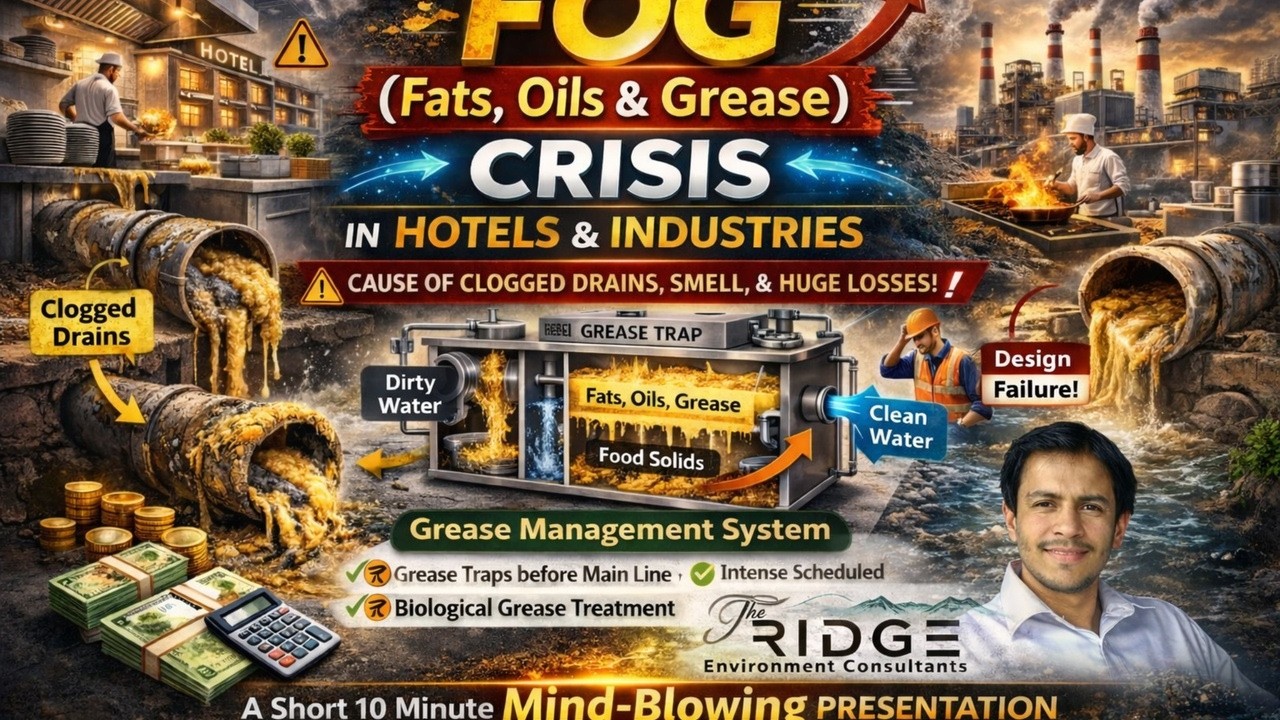 The Hidden FOG Crisis in Hotels & Industries: Why Small Drain Designs Are Causing Big Financial Loss