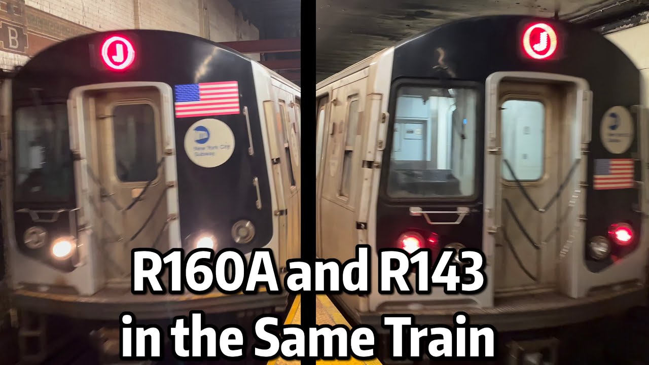 ⁴ᴷ⁶⁰ Unusual: R143 and R160As Operating Together in service on the J Line