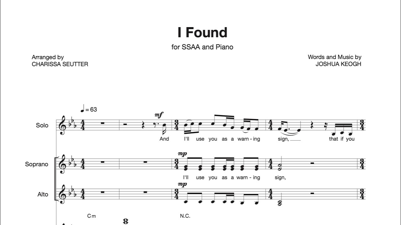 I Found by Amber Run | SSAA Choir