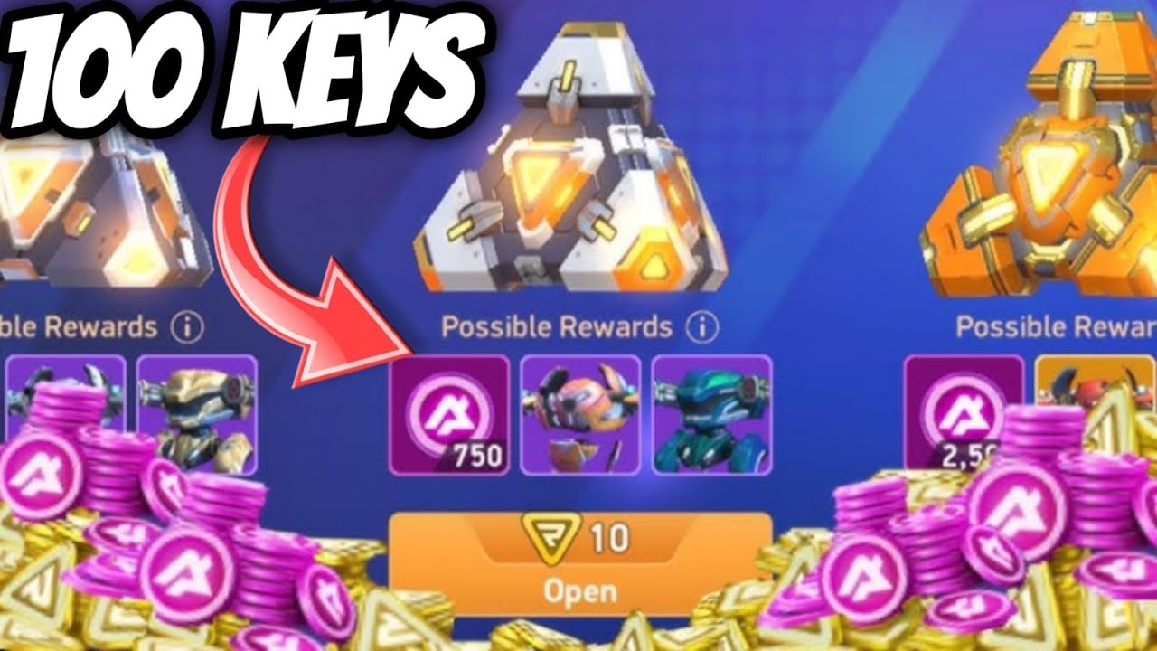 Fortune vault 100 keys opening || Mech arena