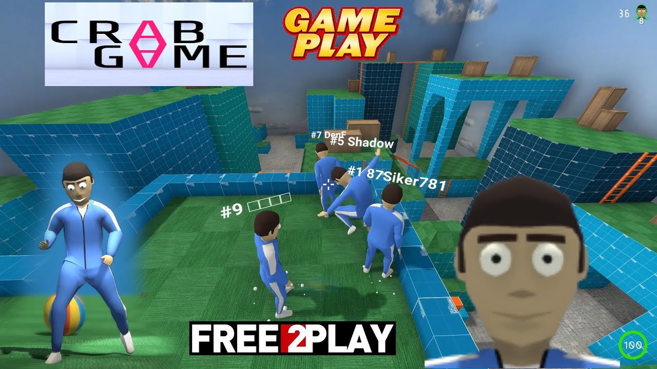 Crab Game ★ Gameplay ★ PC Steam [ Free to Play ] Multiplayer minigames  game 2021 ★ 1080p60FPS