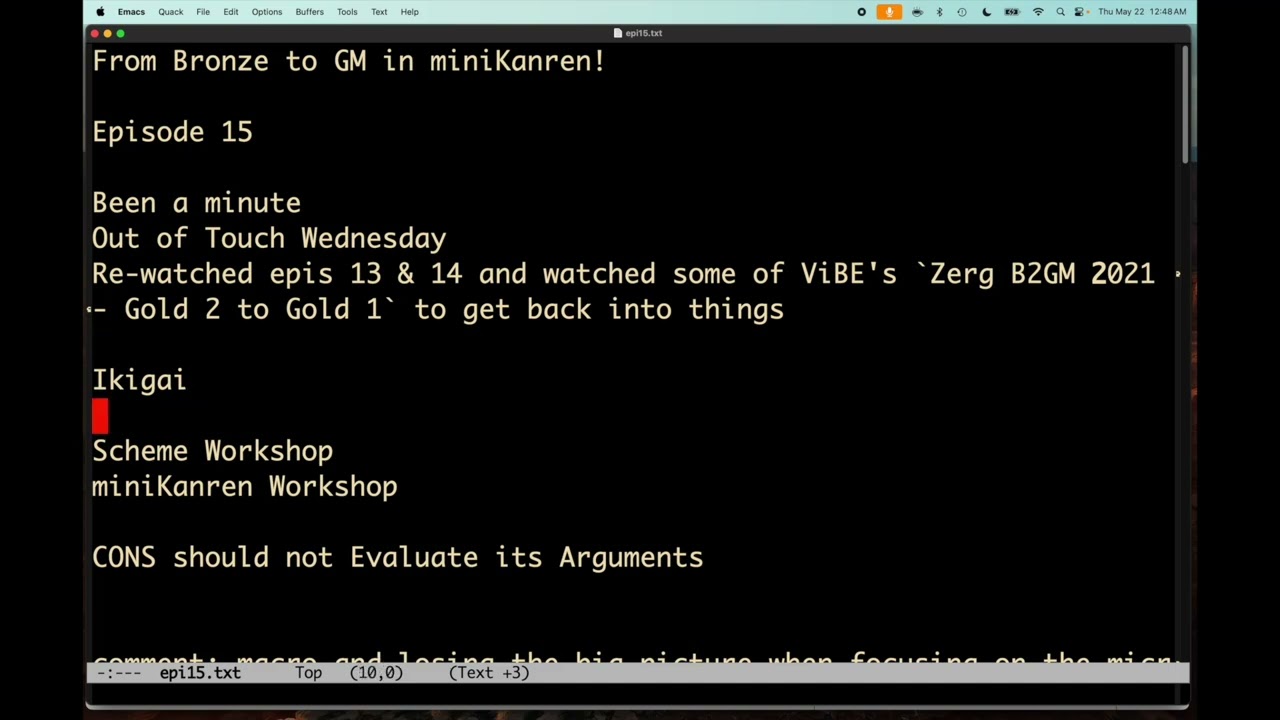 From Bronze to GM in miniKanren!  Episode 15