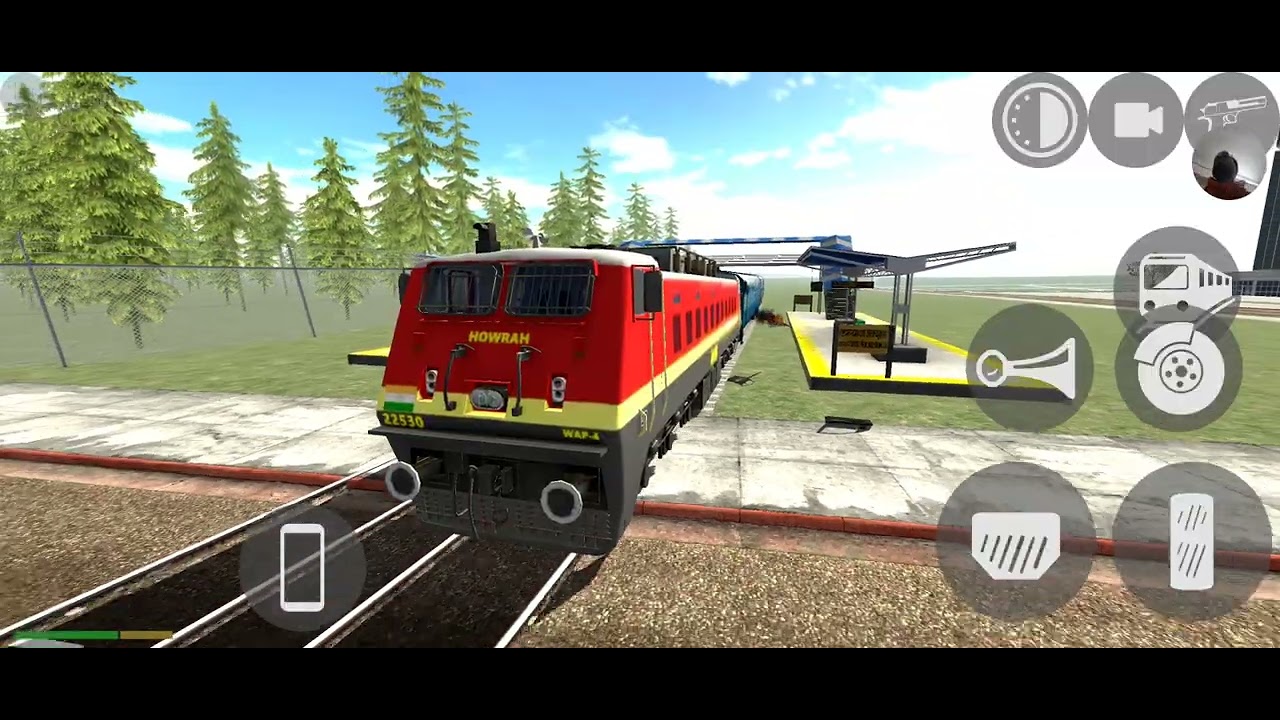 Train driving game on fun track/Happy Republic Day/3D android gameplay 