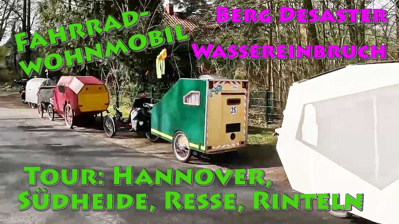 erste fahrradwohnmobil tour - hannover suedheide resse rinteln