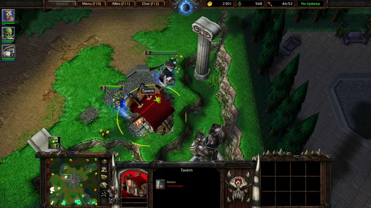 Warcraft 3 - KWO - A fortuitous creepjacking
