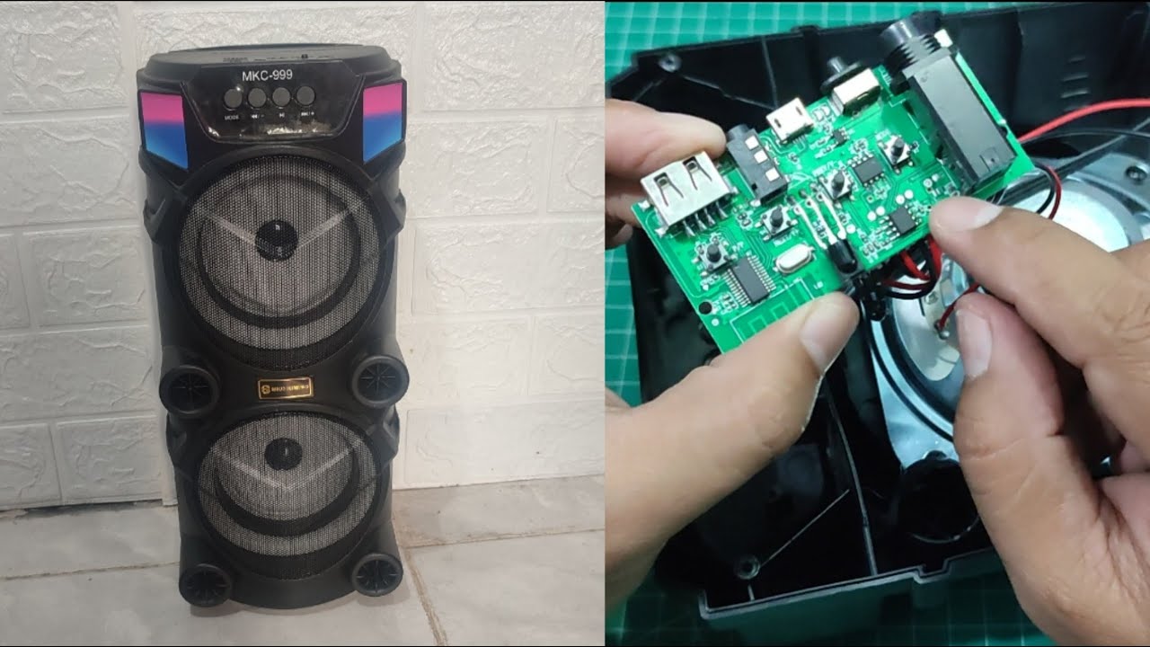 Memperbaiki Speaker Portable QS 999 mati total | Speaker bluetooth MKC-999