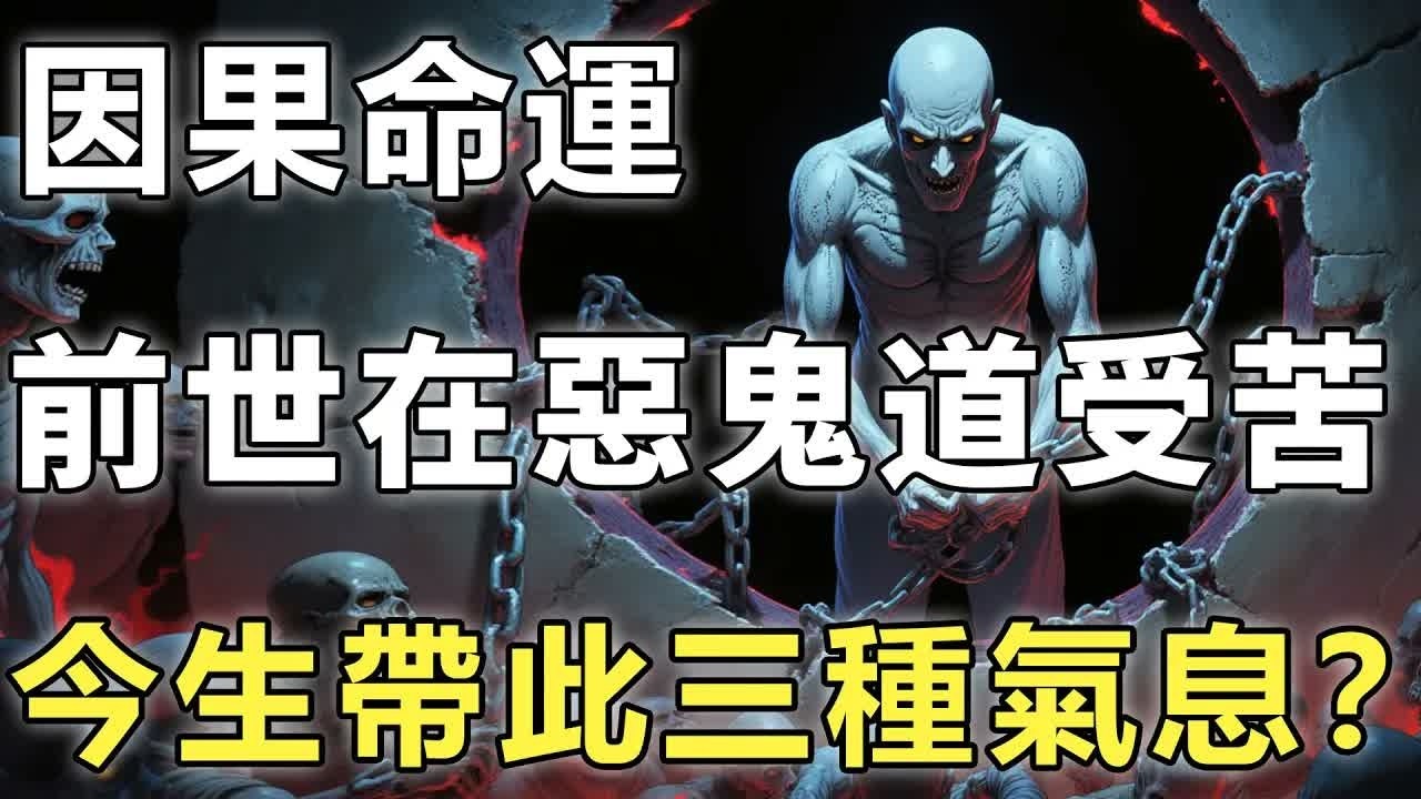 前世在惡鬼道中受苦，今生身上還帶著這三種氣息？老和尚：這是因果輪回的味道！【輪回｜因果｜佛學】