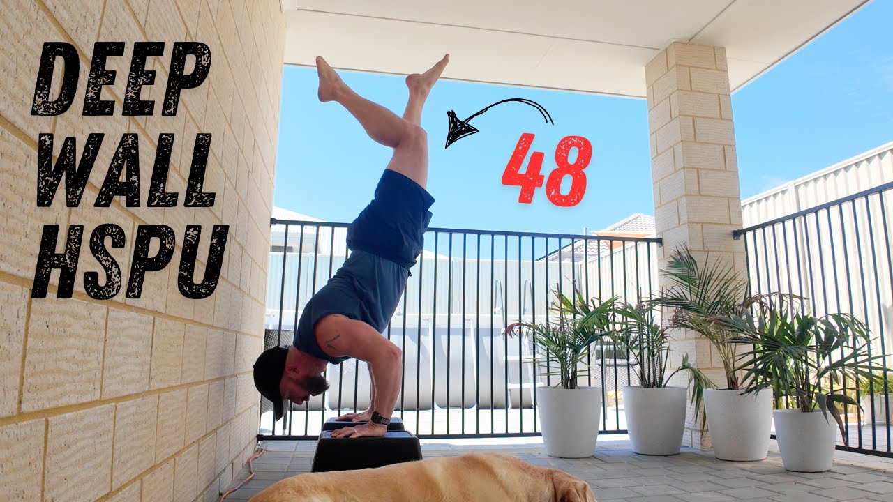 Handstand Push Ups - Learn Strict Full Range Using the Wall