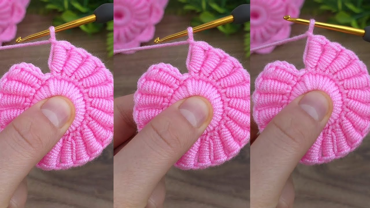 Different crochet flower idea. you will love it.  