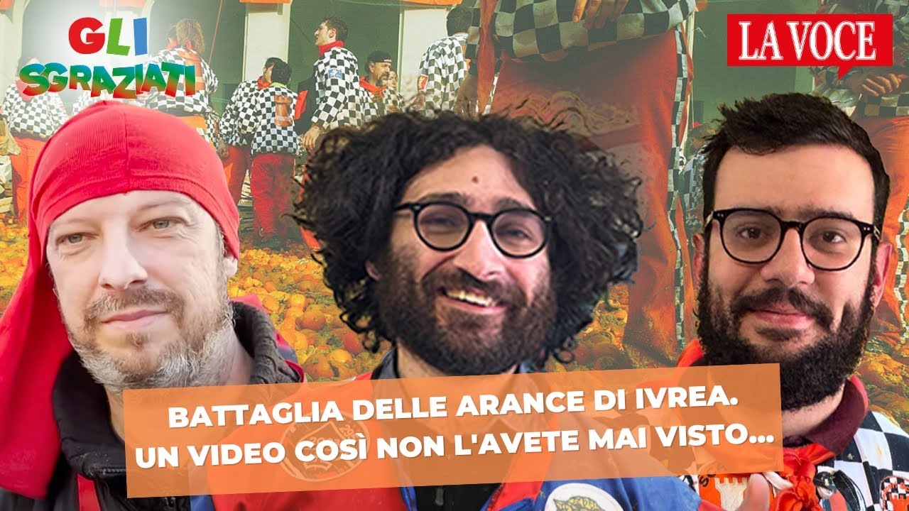 Battaglia delle arance di Ivrea. Un video così non l'avete mai visto...