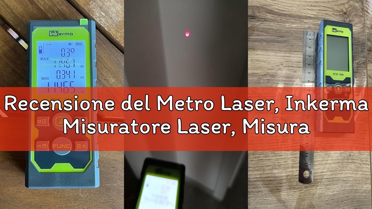 Recensione del Metro Laser, Inkerma Misuratore Laser, Misuratore di Distanza Laser con Sensore Angol