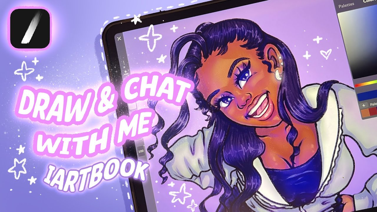Draw and chat with me iArtbook ✨ | Trying to do more expression-able poses 💜💫