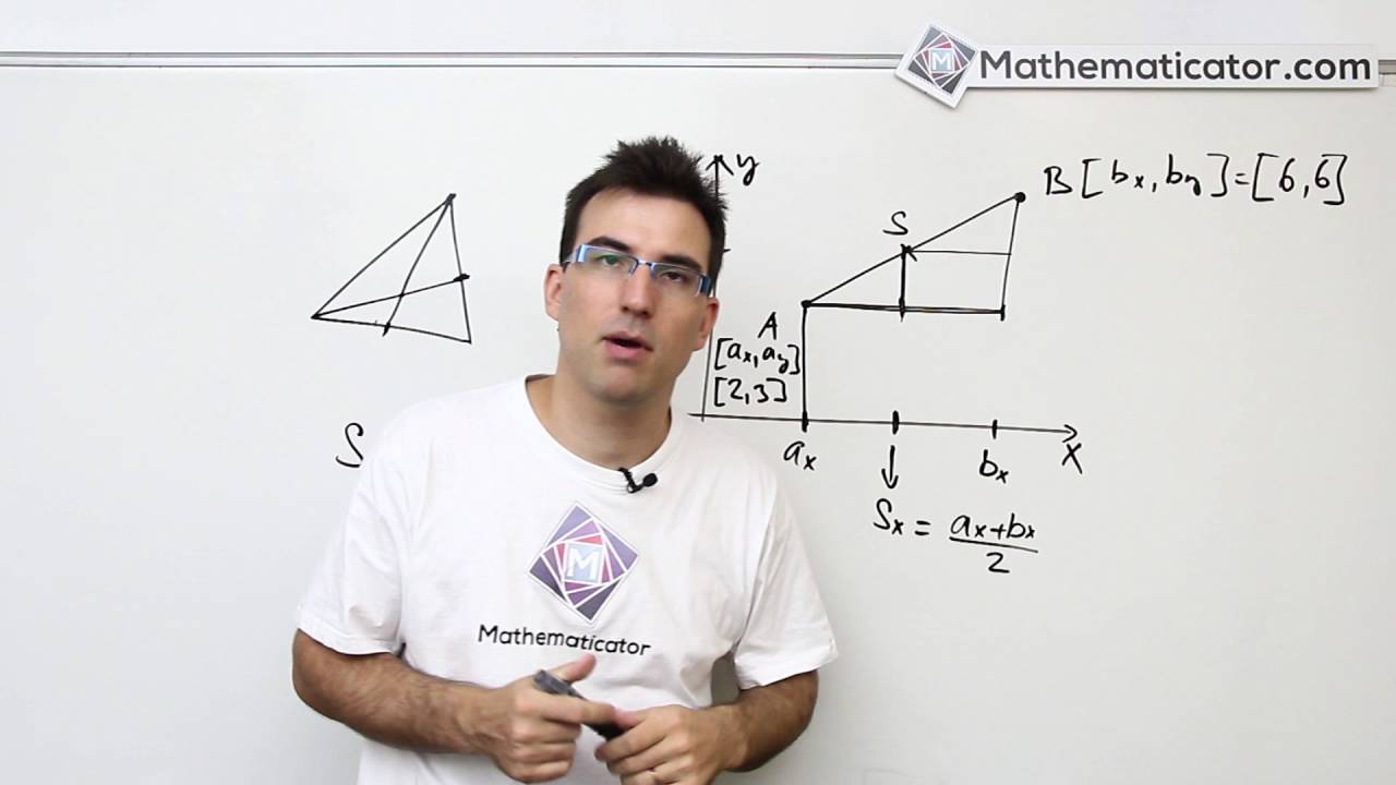 Analytická geometrie 5 - Střed úsečky