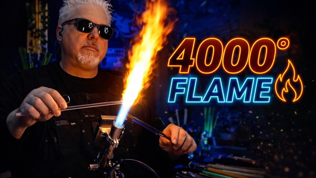 LIVE Glassblowing &ndash; Handmade American Glass &bull; Liquid Glass at 4000&deg;
