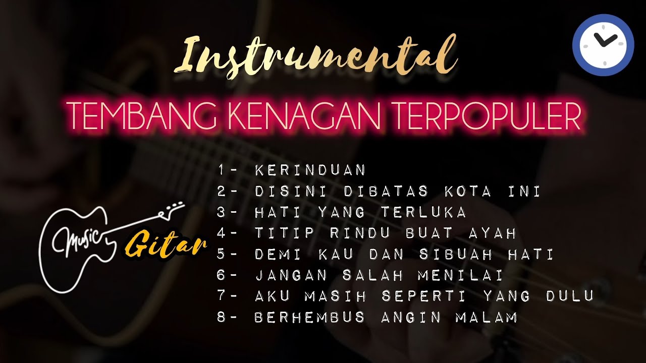 INSTRUMEN TEMBANG KENANGAN NOSTALGIA TERPOPULER || GITAR || CALISTAMUSIC