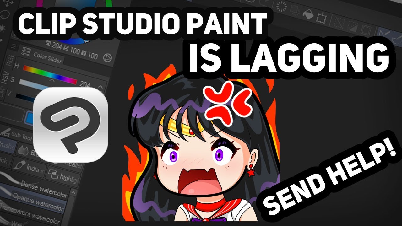 Lagging or Slow in Clip Studio Paint? How To Fix It To Run Faster & Smoother!