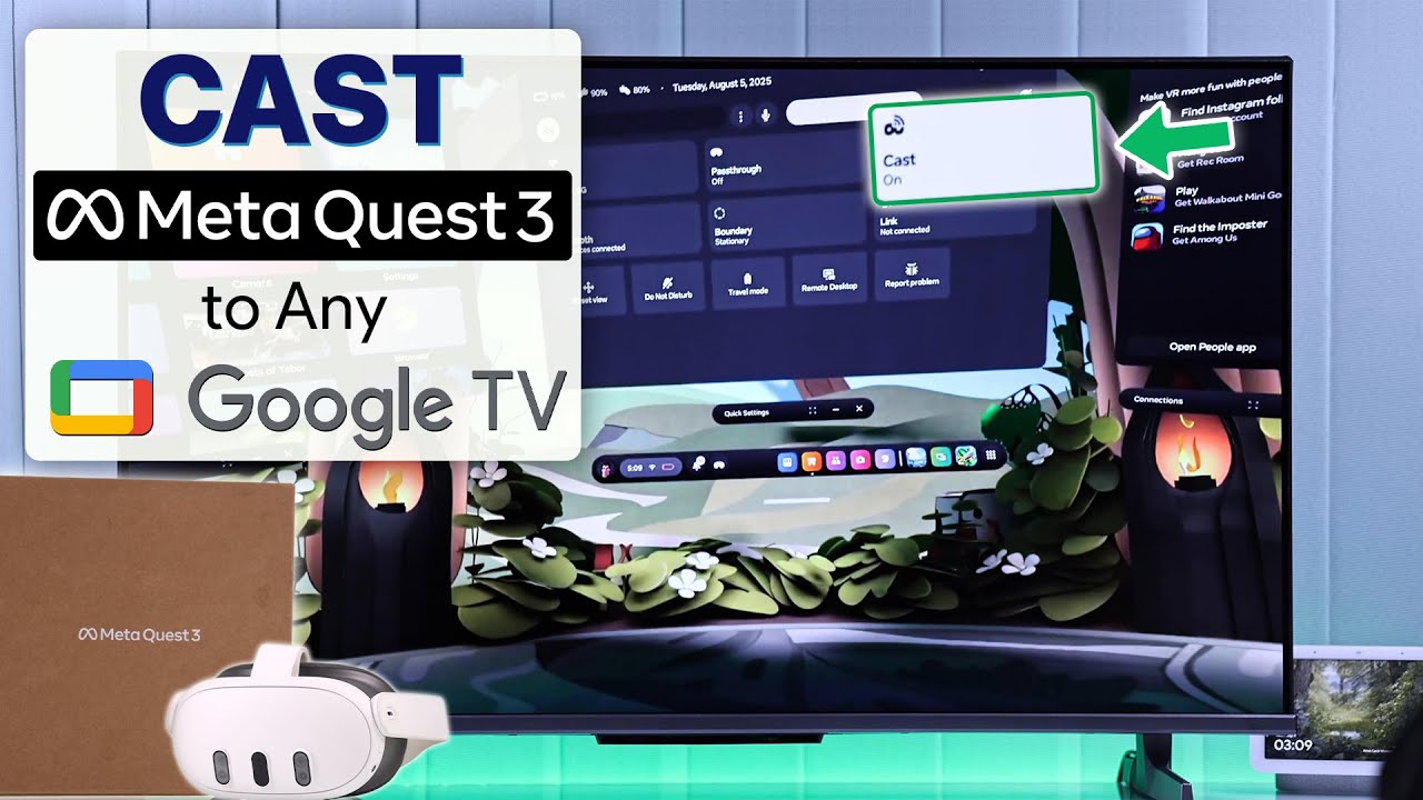 Cast Your Meta Quest 3 to Google TV! [How to Screen Mirror]