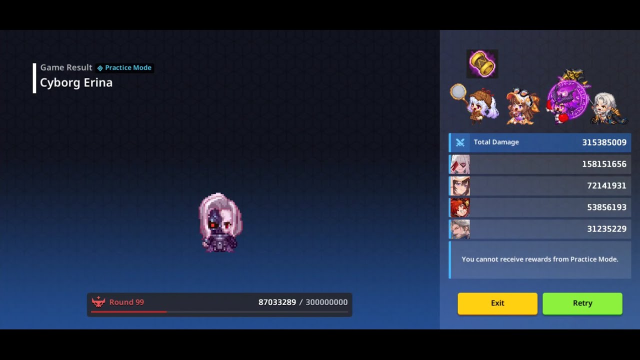 Guardian Tales Raid (315.3) - Lucy - Randy - Vishu - Kamael vs Erina
