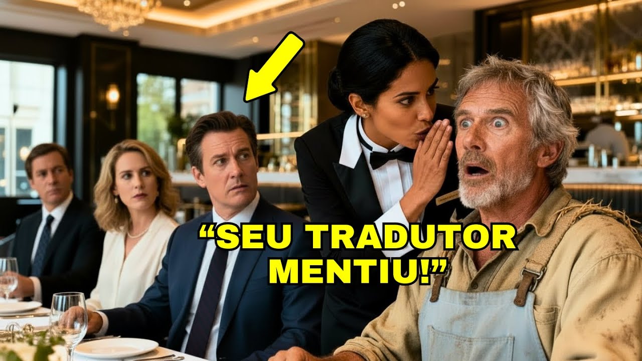 A GARÇONETE O AVISOU ANTES DELE ASSINAR O CONTRATO EM INGLÊS… TODO O RESTAURANTE FICOU ASSOMBRADO PO