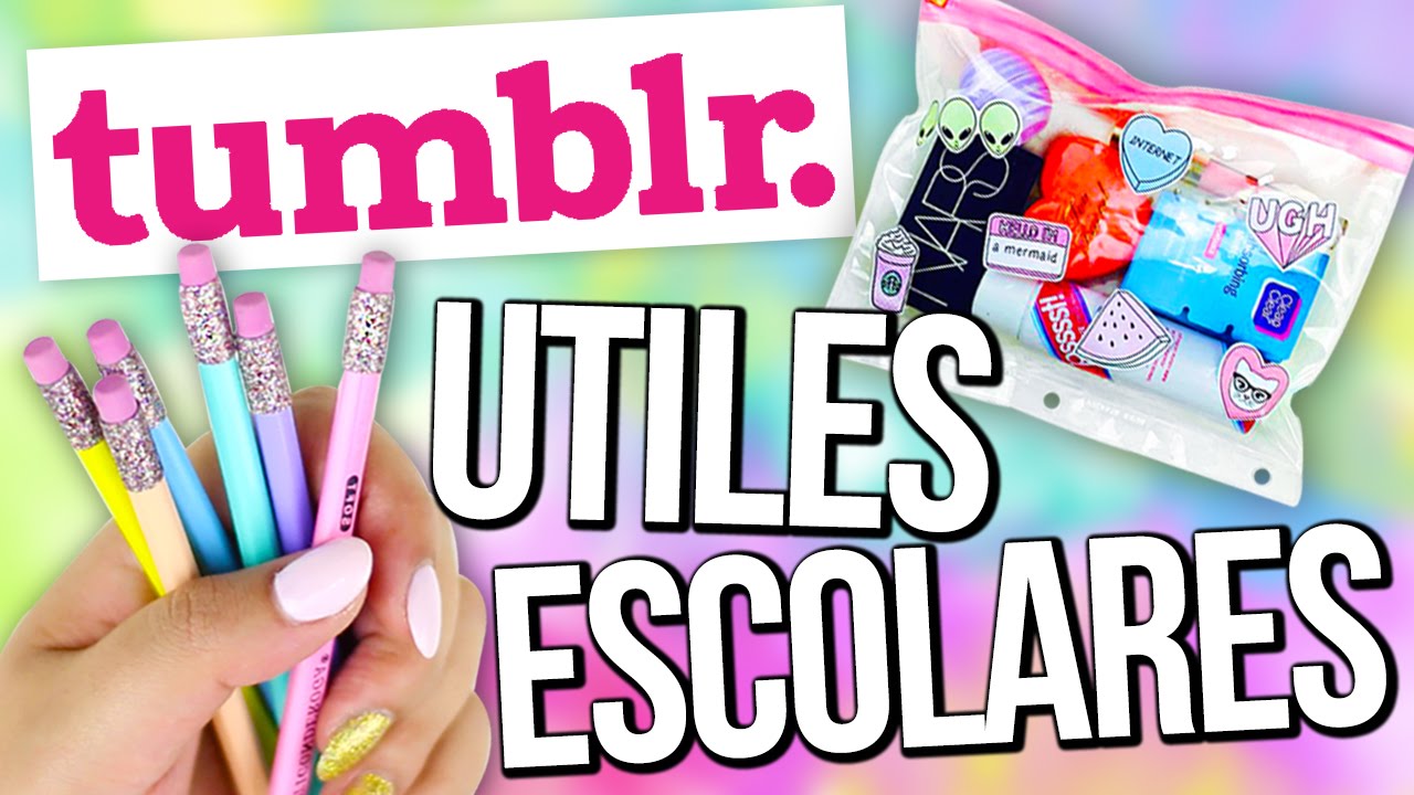 Decora tus UTILES ESCOLARES estilo TUMBLR! - DIY