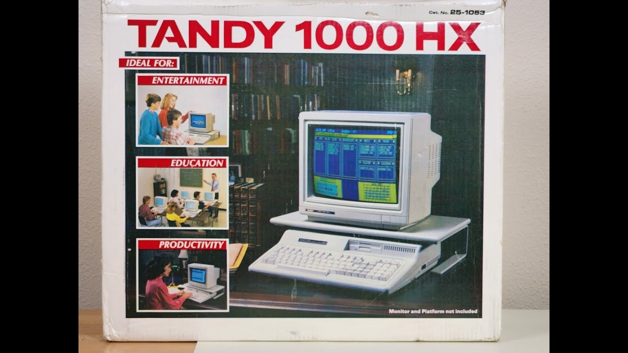Tandy 1000HX Restored #SepTandy