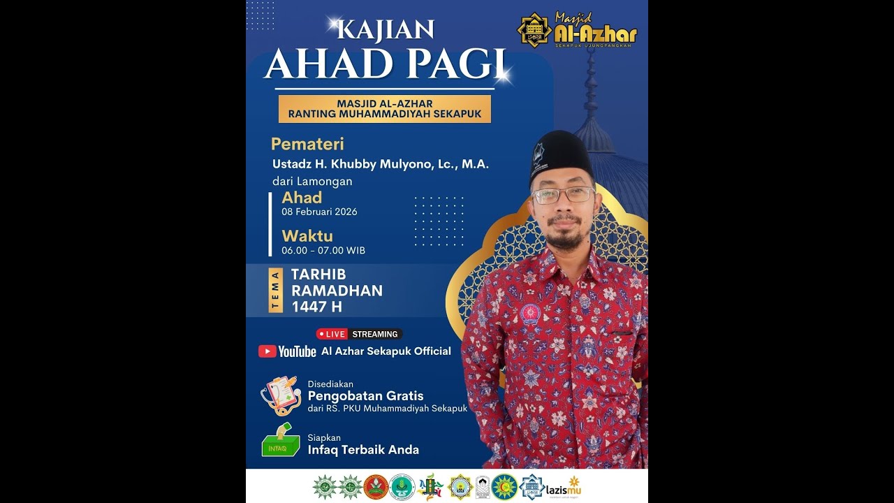 Kajian Ahad Pagi Masjid Al-Azhar Ranting Muhammadiyah Sekapuk
