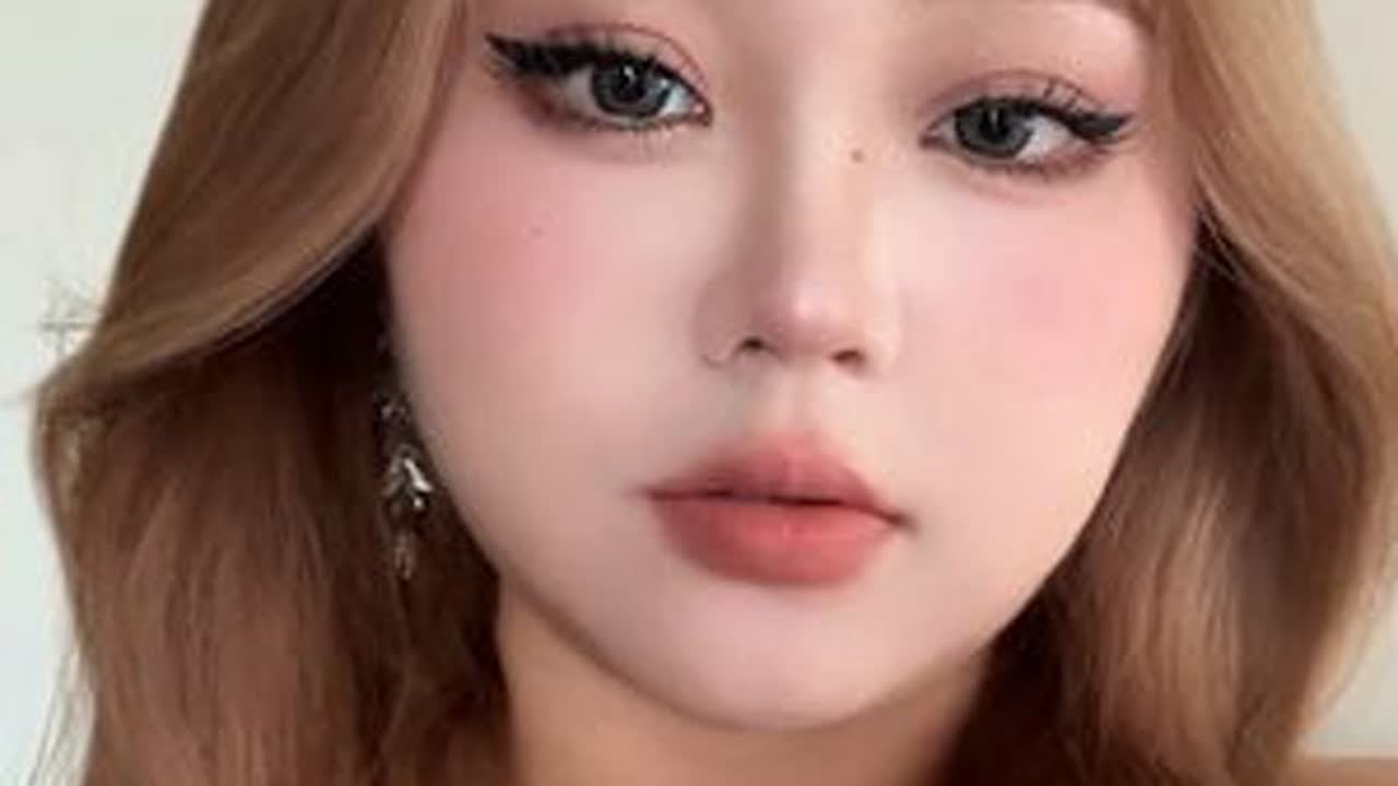 肿泡脸+扁平五官必看！清冷感猫系妆容大解析！ #妆容教程 #方圆脸 #猫系妆容 #潮妆研究所 @DOU+小助手 @抖音创作小助手