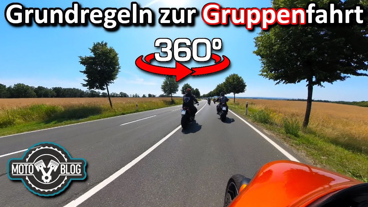 Motorradfahren lernen [#7] Verhalten bei Gruppenfahrten [360° VR]