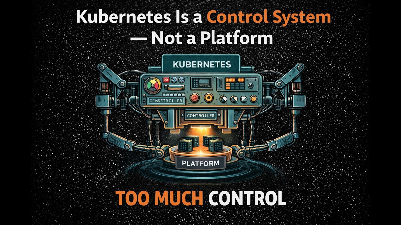 Kubernetes Is a Control System — Not a Platform