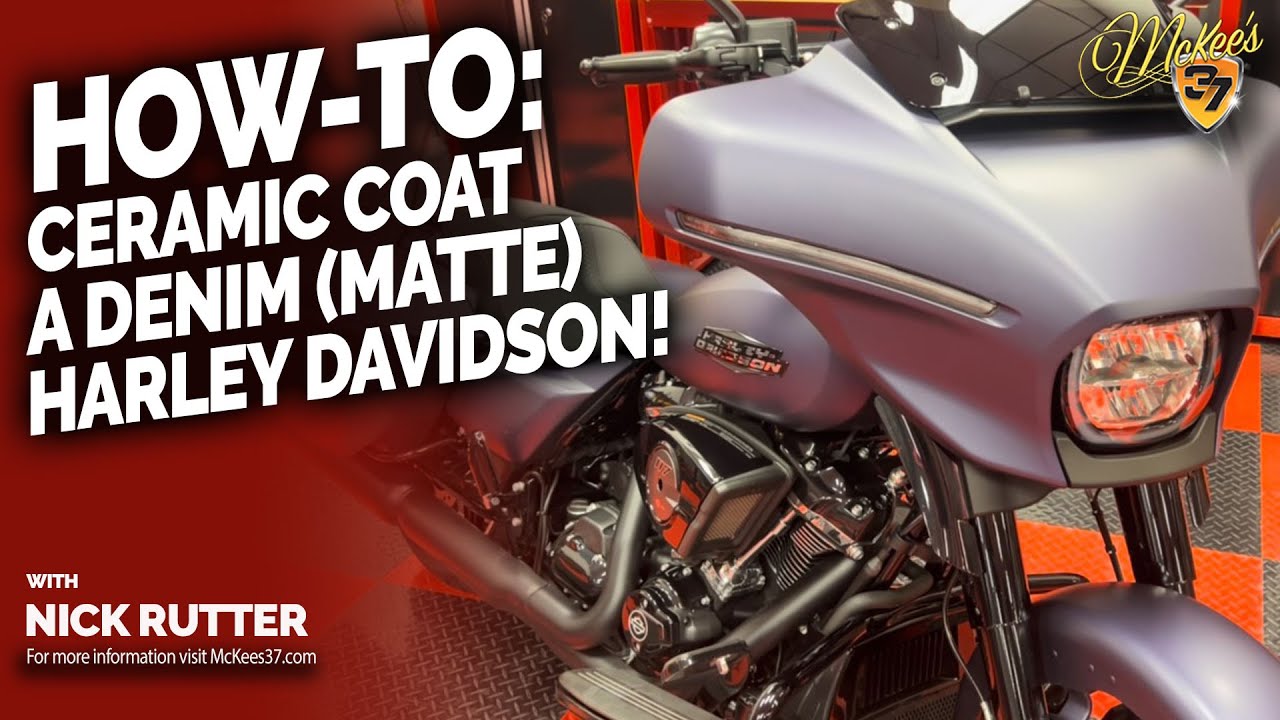 How to Ceramic Coat Harley Davidson Denim Paint (Matte Finish & Satin Finish Ceramic Coating How-To)