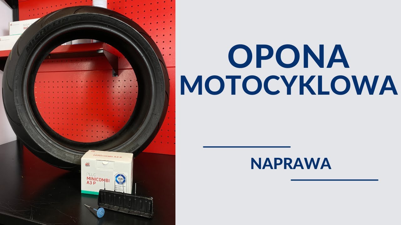 Naprawa przebicia w oponie motocyklowej