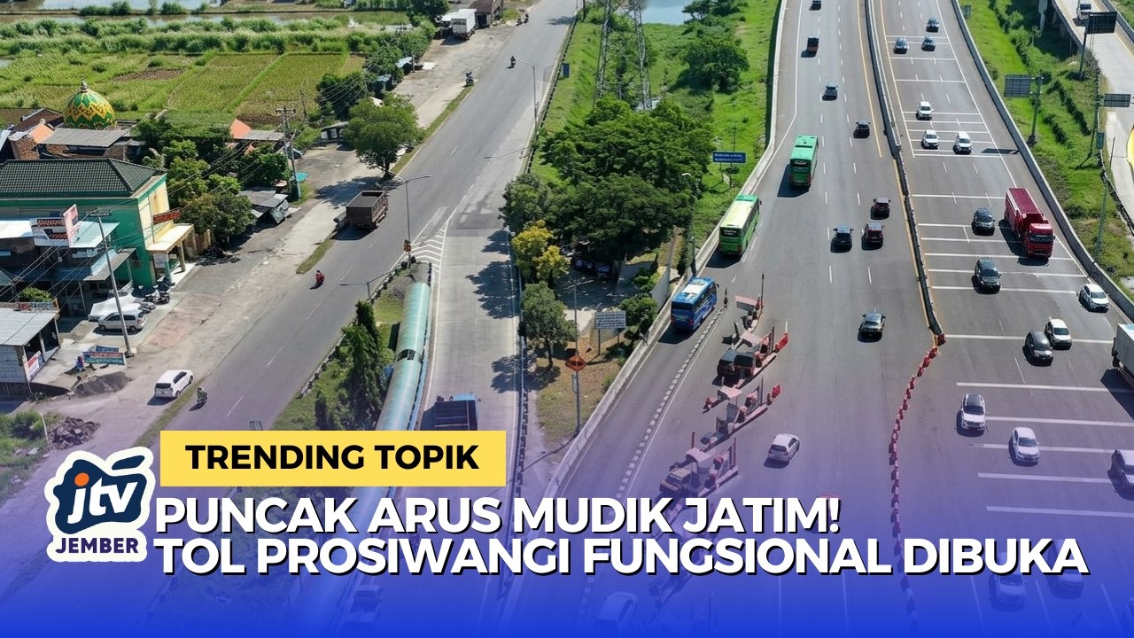 Puncak Arus Mudik Jatim 21-22 Maret, Tol Prosiwangi Resmi Dibuka