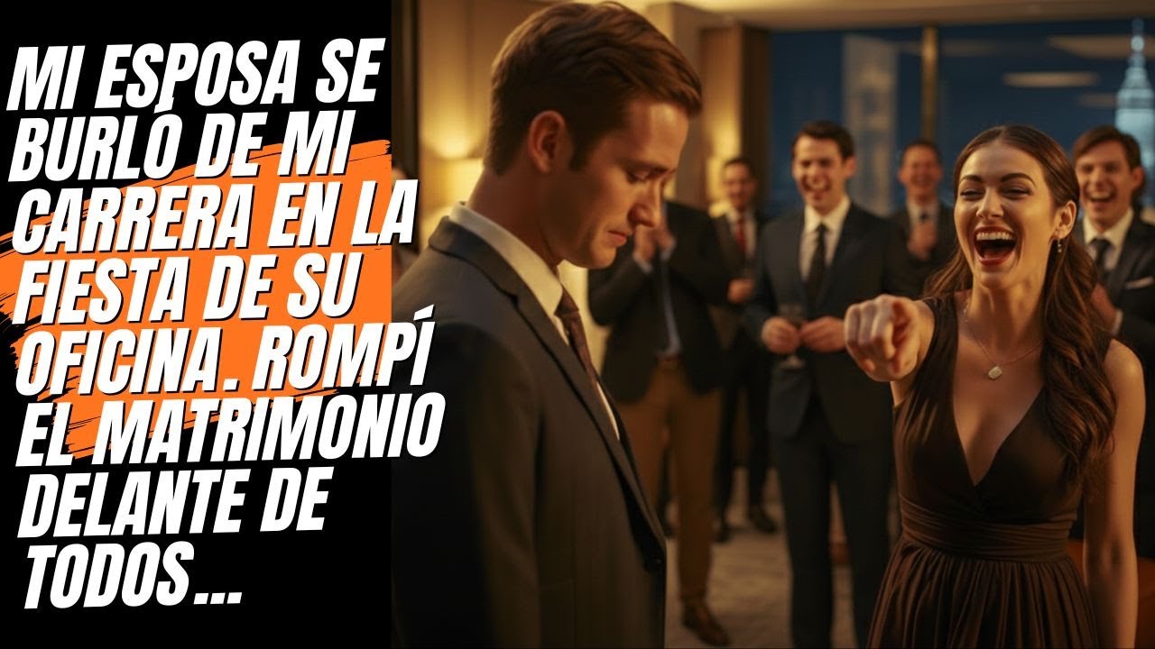 En su elegante fiesta de oficina, me hizo una broma. Hice pública mi decisión.