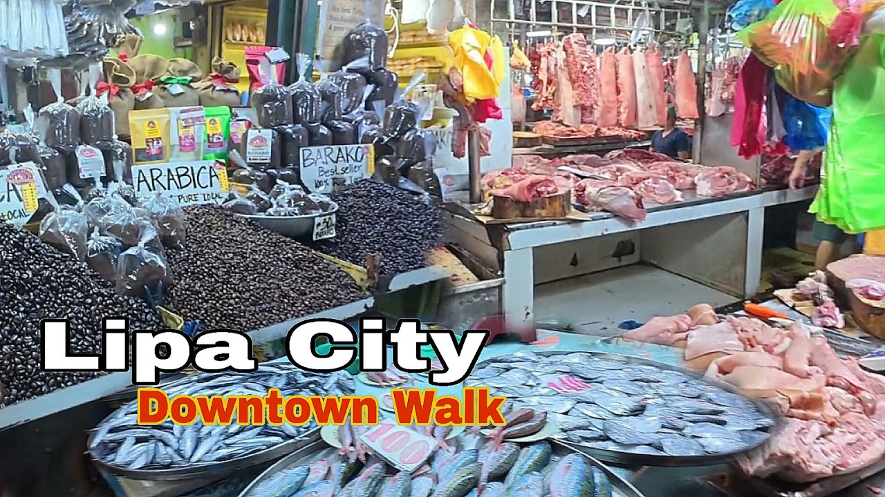 Lipa City BATANGAS,  PHILIPPINES 🇵🇭 Streets  and Market scene | Walking Tour