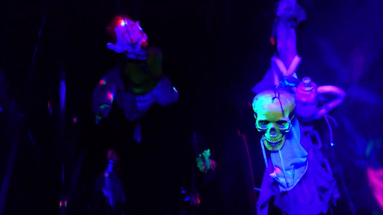 ghost train on ride  paisley funfair  ,2022